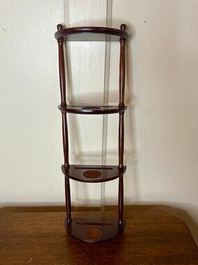 VTG Wall-Hanging Wooden Decorative Shelf by The Bombay Company 1992 18.5"